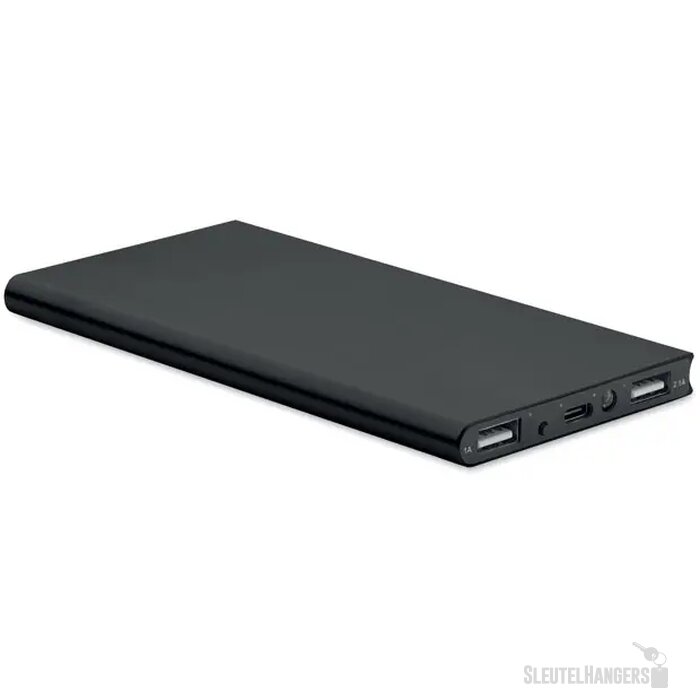 Powerbank 8000 mah Powerflat8c zwart