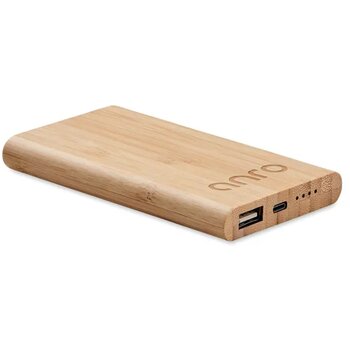Powerbank bamboe 4000 mah Arenapower hout