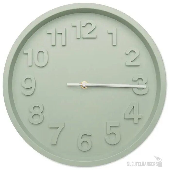 Pp wandklok Muro mintgroen