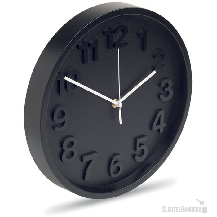 Pp wandklok Muro zwart