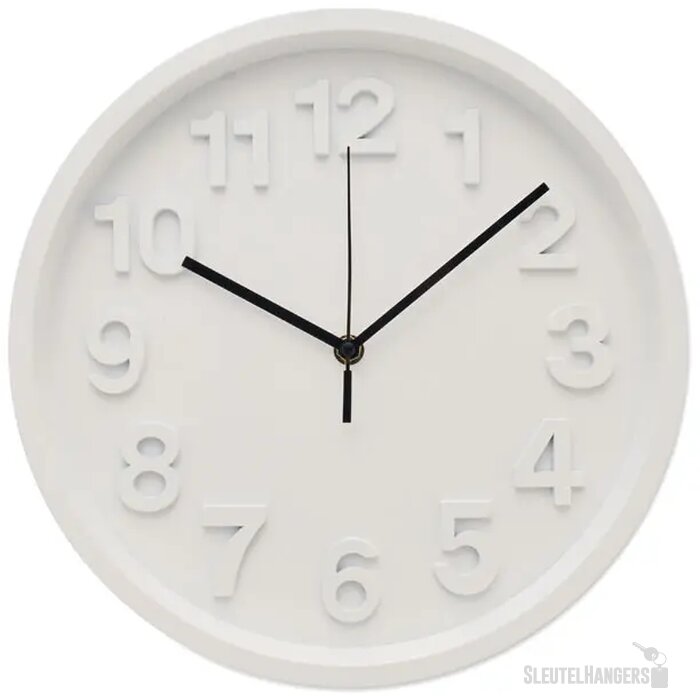 Pp wandklok Muro wit