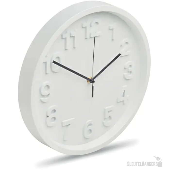 Pp wandklok Muro wit