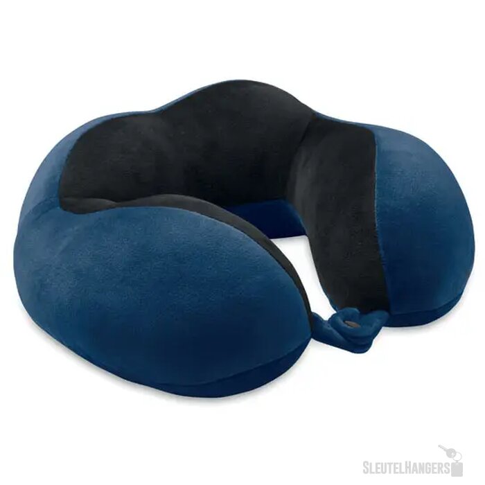 Reiskussen van schuim Hedrest blauw