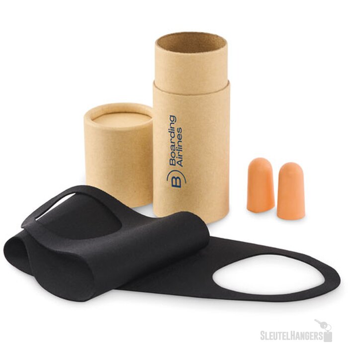 Reisset in kartonnen koker Maskset beige