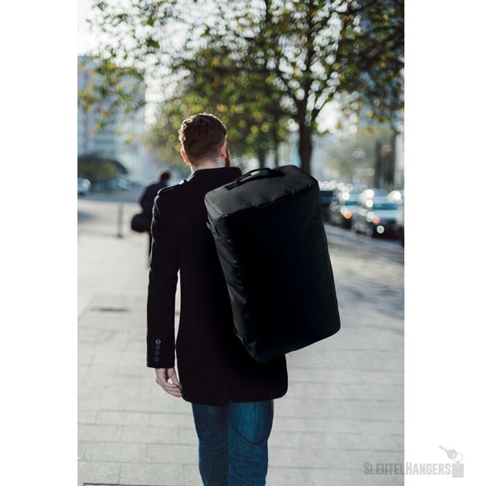 Reistas van zeildoek Mountain zwart