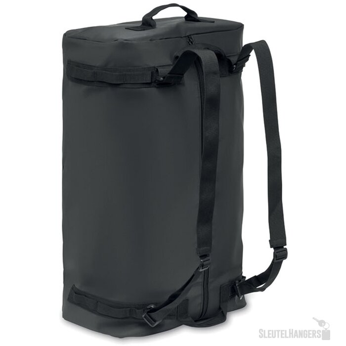 Reistas van zeildoek Mountain zwart