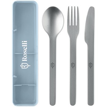 Roestvrijstalen bestekset Mesteck babyblauw