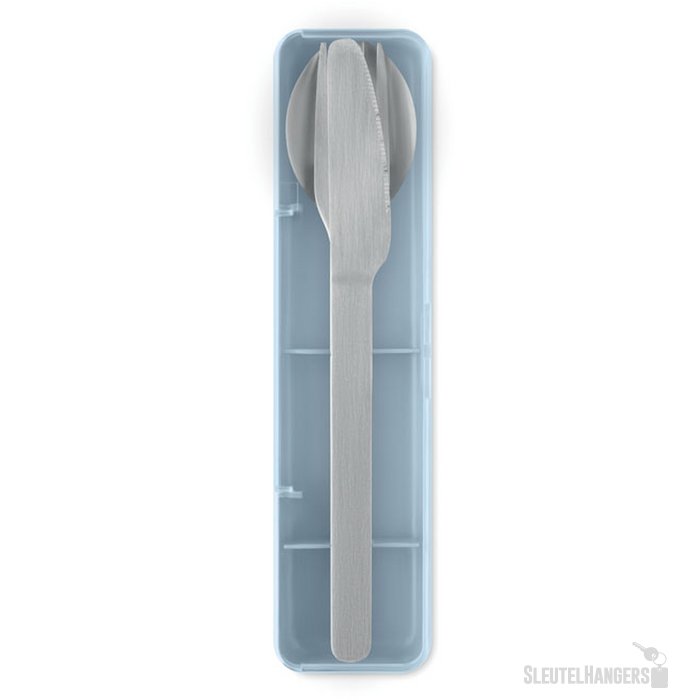Roestvrijstalen bestekset Mesteck babyblauw