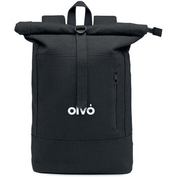 Rolltop 15 inch laptop rugzak Koper roll zwart