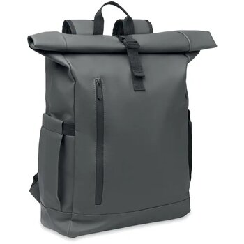 Rolltop laptop rugzak 600d Bangkok roll steengrijs