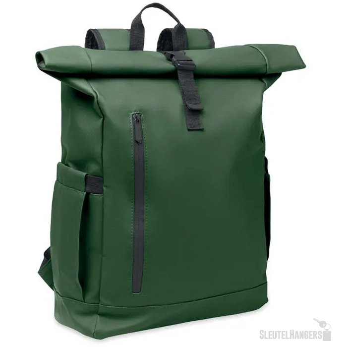 Rolltop laptop rugzak 600d Bangkok roll donker marinegroen