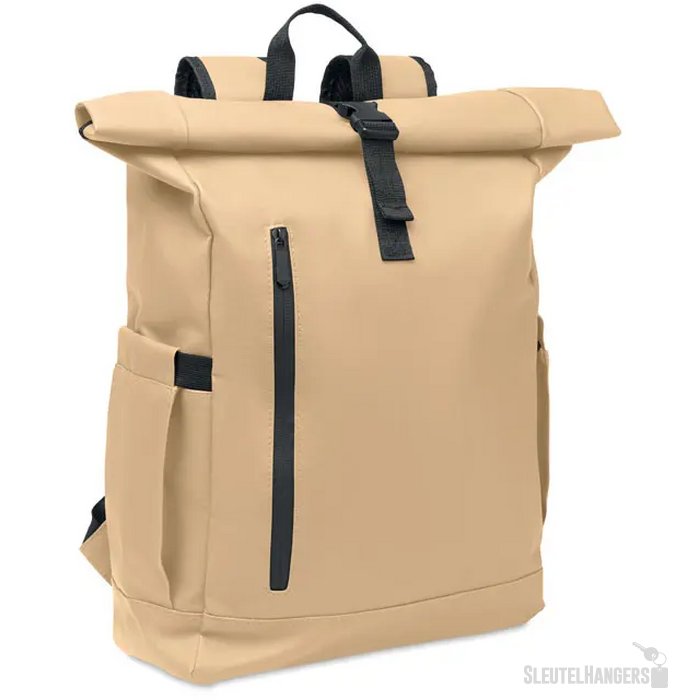 Rolltop laptop rugzak 600d Bangkok roll khaki