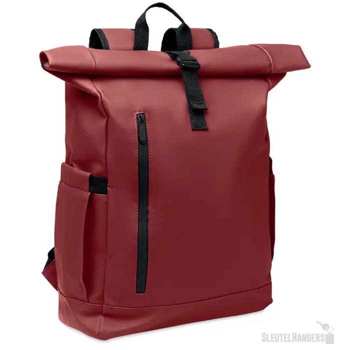 Rolltop laptop rugzak 600d Bangkok roll bordeaux
