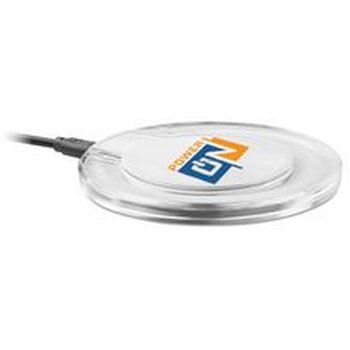 Rond draadloze oplader Uve charging + Wit