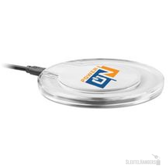 Rond draadloze oplader Uve charging + Wit