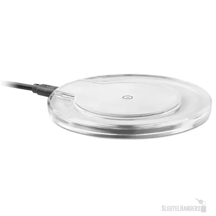 Rond draadloze oplader Uve charging + Wit