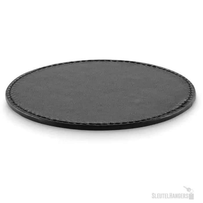 Ronde onderzetter in pu Posa zwart