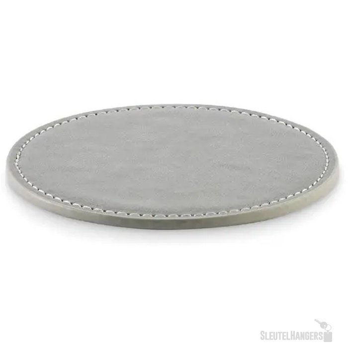 Ronde onderzetter in pu Posa steengrijs