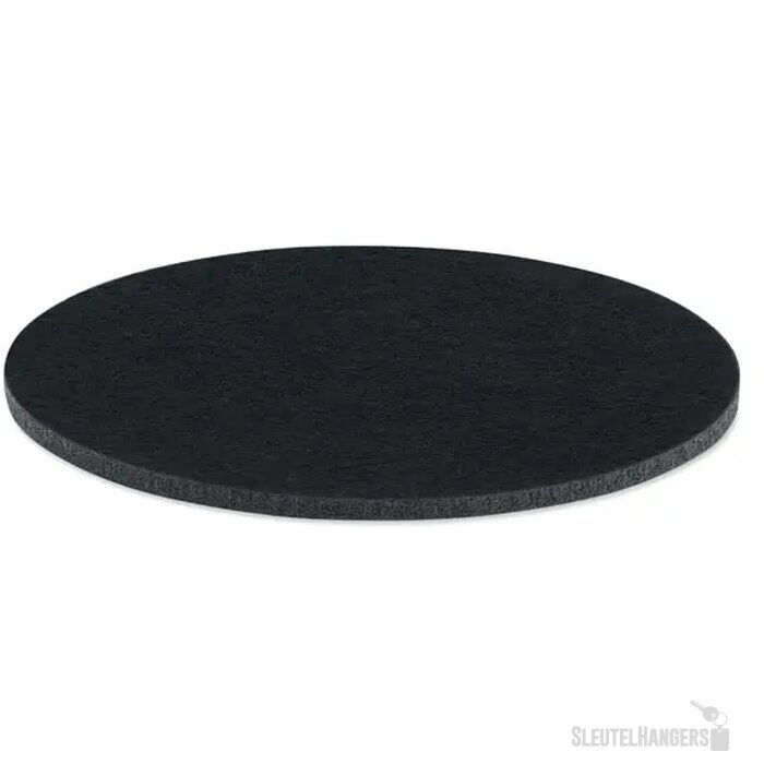 Ronde rpet vilten onderzetter Feltster zwart