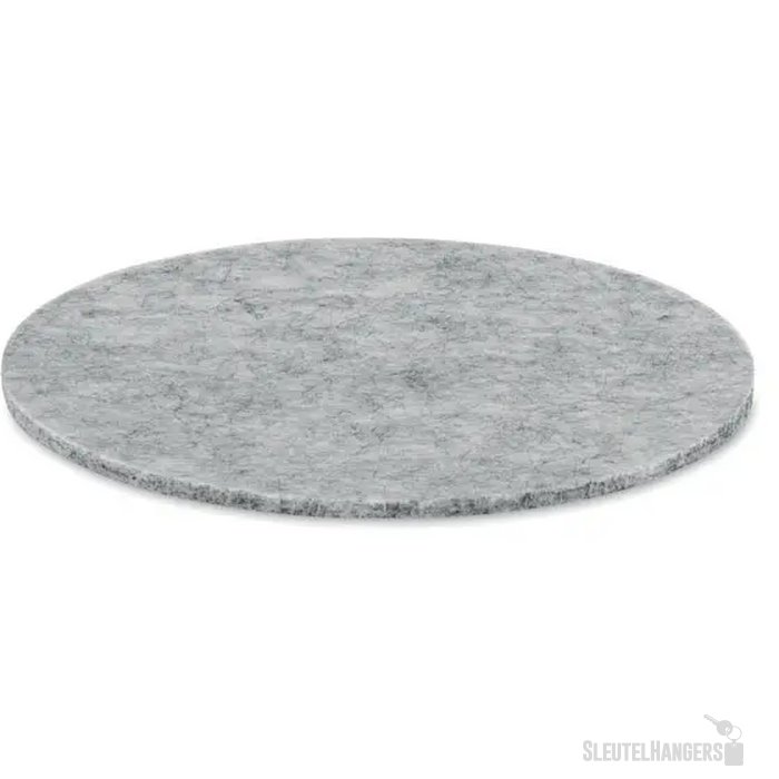Ronde rpet vilten onderzetter Feltster grijs