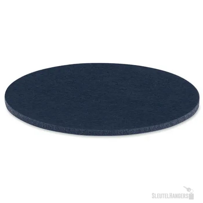 Ronde rpet vilten onderzetter Feltster blauw