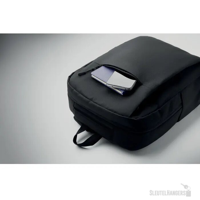 Rpet 15 inch laptop backpack Akraos Zwart