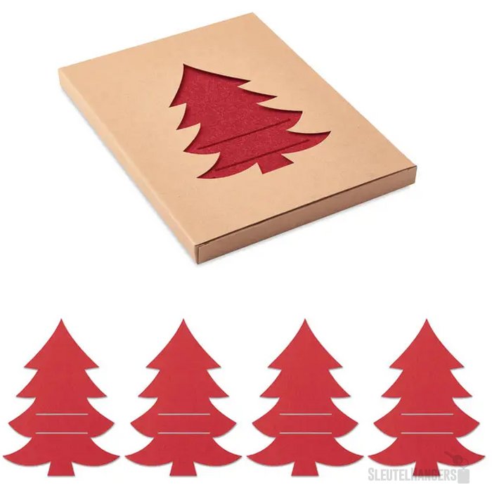 Rpet vilten bestekhouder Treesguard rood