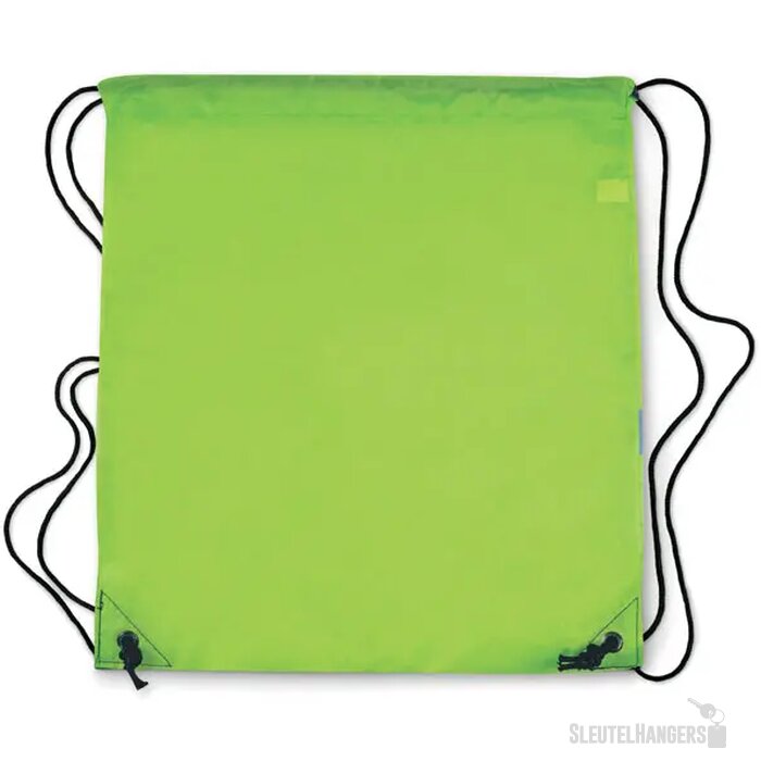 Rugzak met koord Stripe neon geel