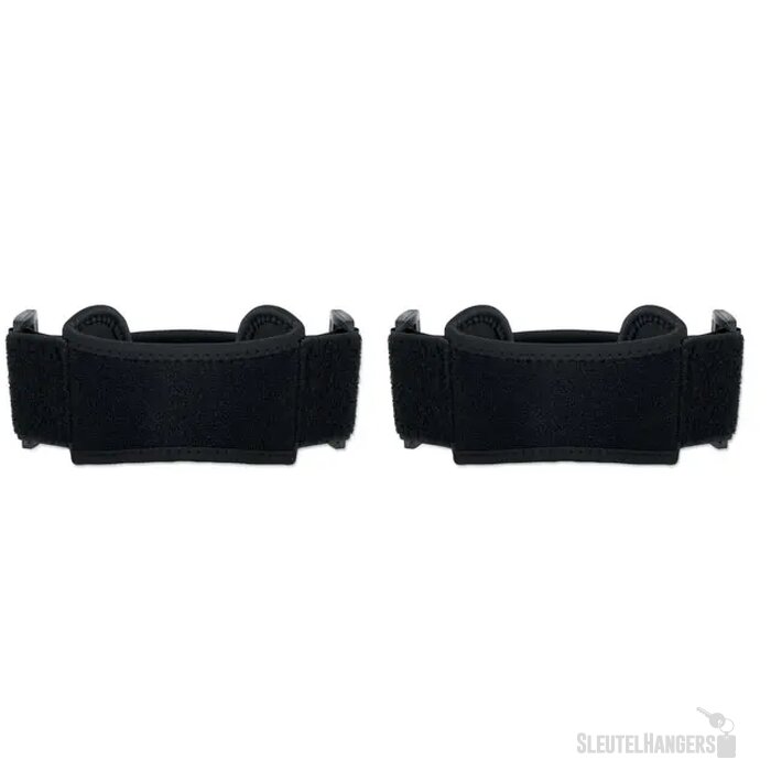 Set van 2 sport-kniebandages Stabil zwart