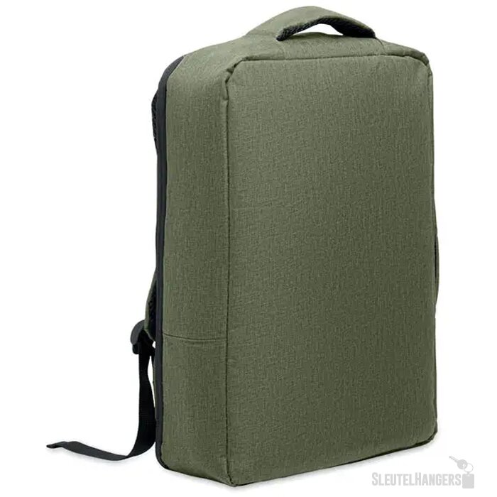 Smalle 15 inch laptop rugzak Laugar legergroen