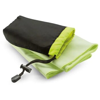 Sporthanddoekje in nylon zakje Drye groen