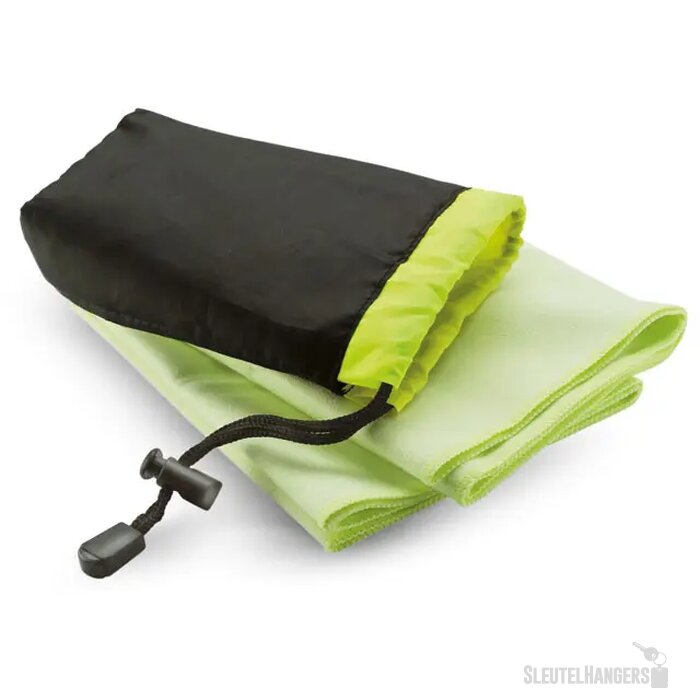 Sporthanddoekje in nylon zakje Drye groen