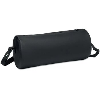 Sporttas van 300d rpet Brenna tube zwart