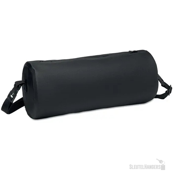 Sporttas van 300d rpet Brenna tube zwart