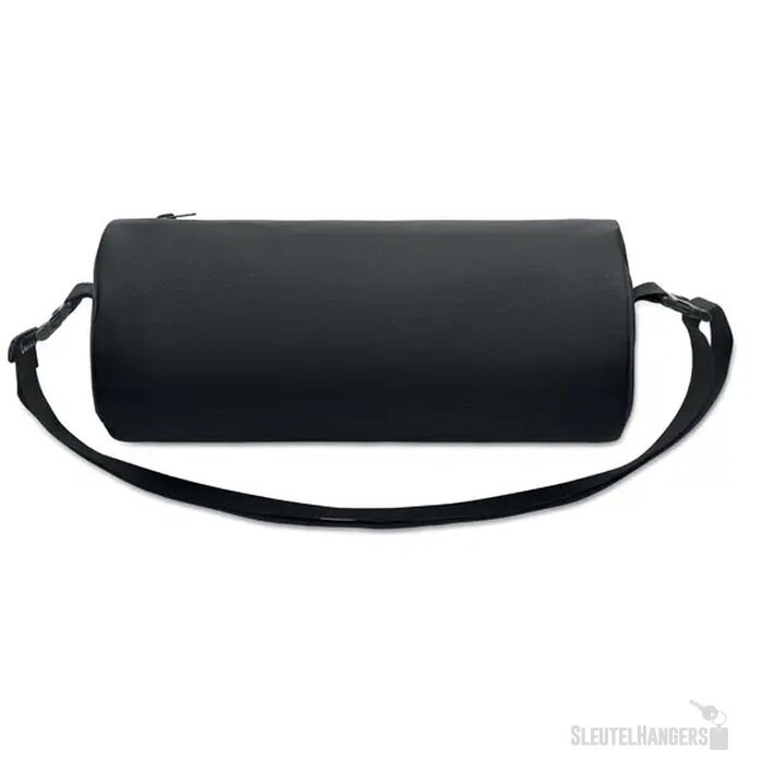 Sporttas van 300d rpet Brenna tube zwart