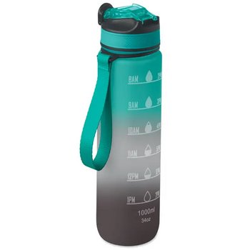 Sportwaterfles rpet 1l Activate zwart/blauw