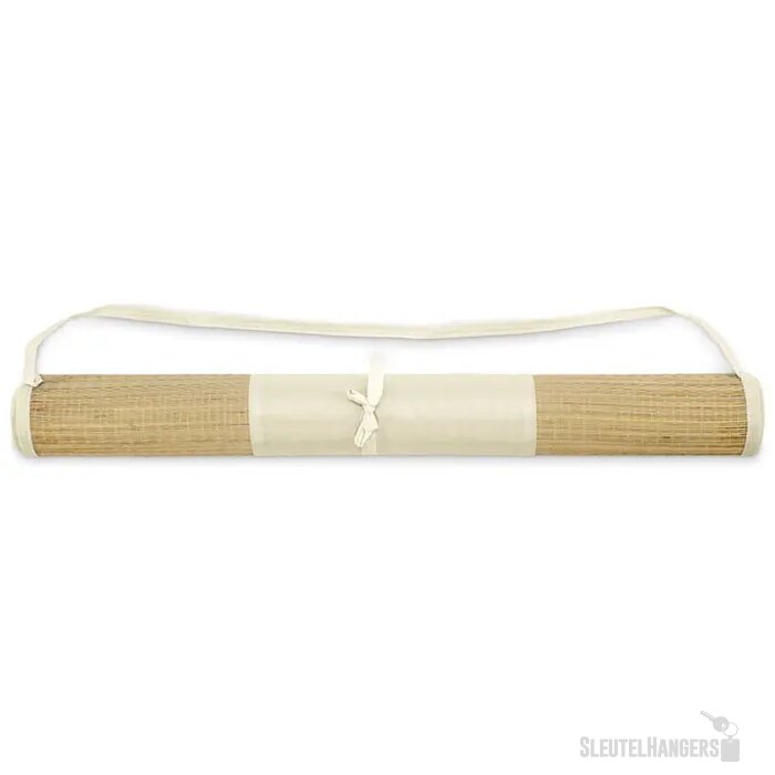 Strandmat van natuurlijk stro Rafia beige