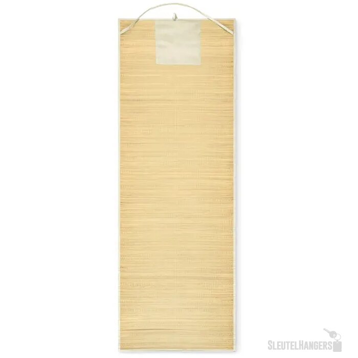 Strandmat van natuurlijk stro Rafia beige