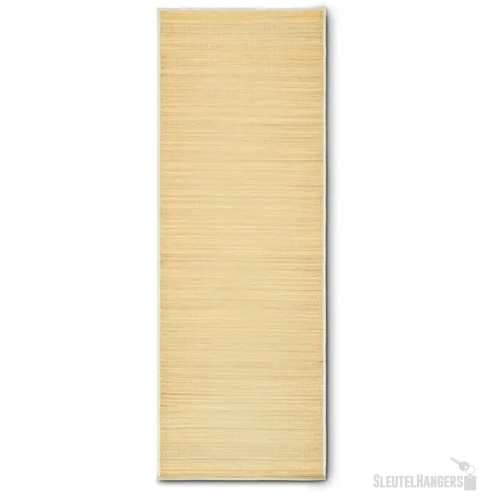 Strandmat van natuurlijk stro Rafia beige