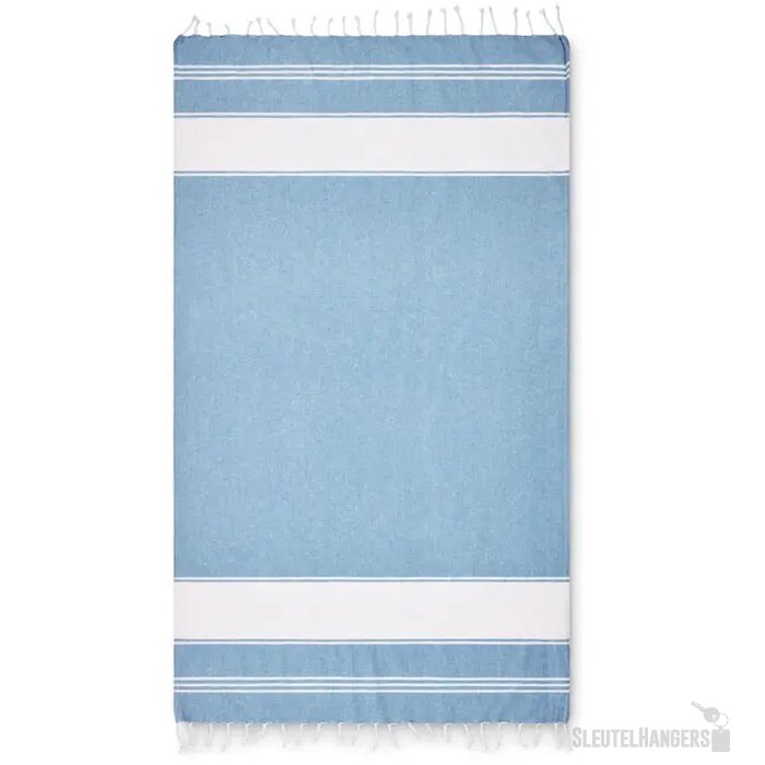 Strandtas met hamamdoek Hummum Turquoise