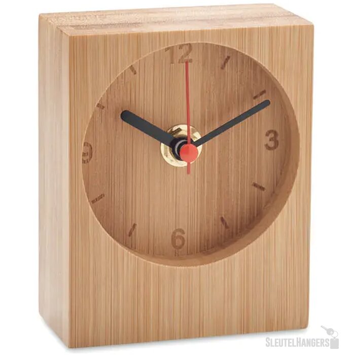 Tafelklok van bamboe Clambu hout