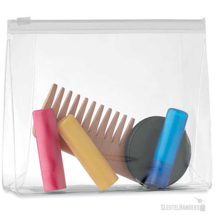 Toilettas Cosmobag transparant wit