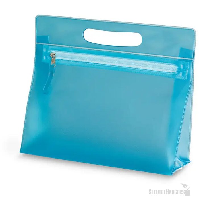 Transparante toilettas Moonlight blauw