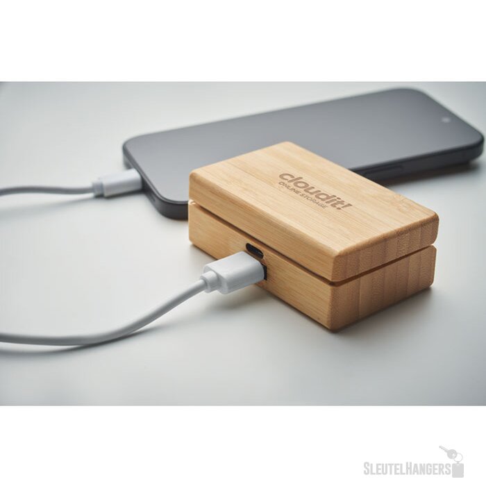 Tws oordopjes in bamboe doosje Orebam hout