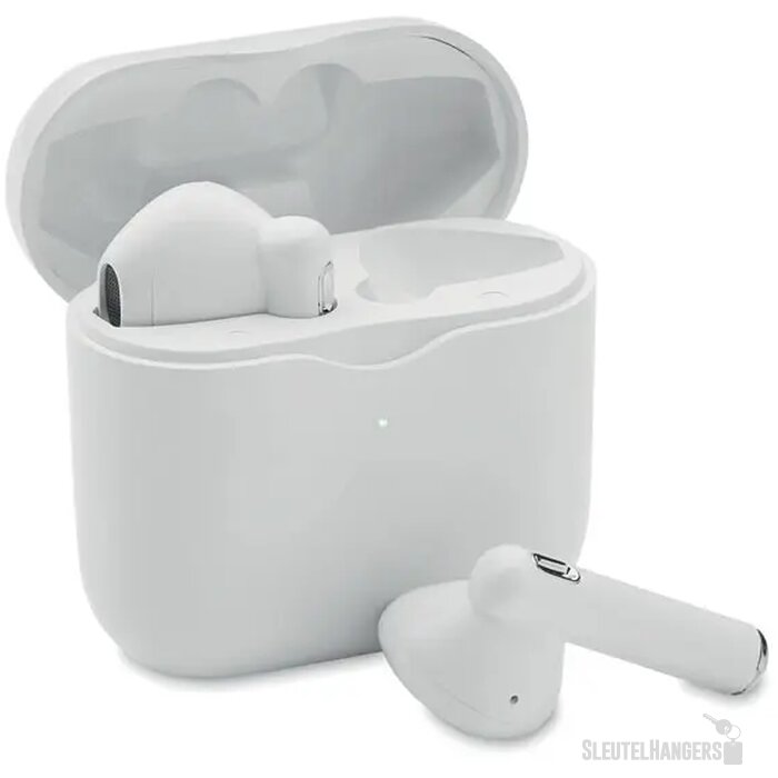 Tws oordopjes met oplaadbasis Oreta wit