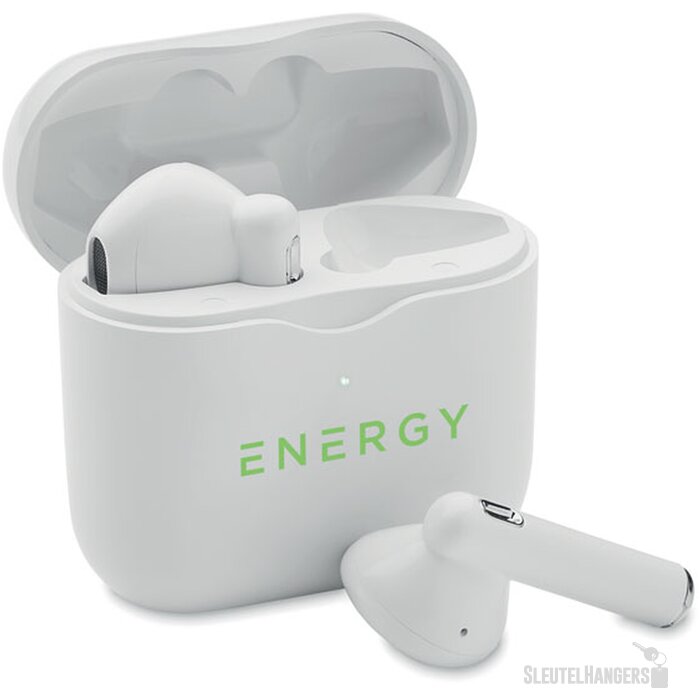 Tws oordopjes met oplaadbasis Oreta wit