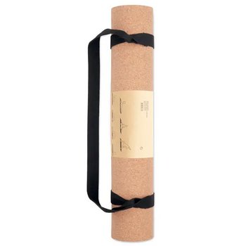 Yogamat van kurk Savasana beige