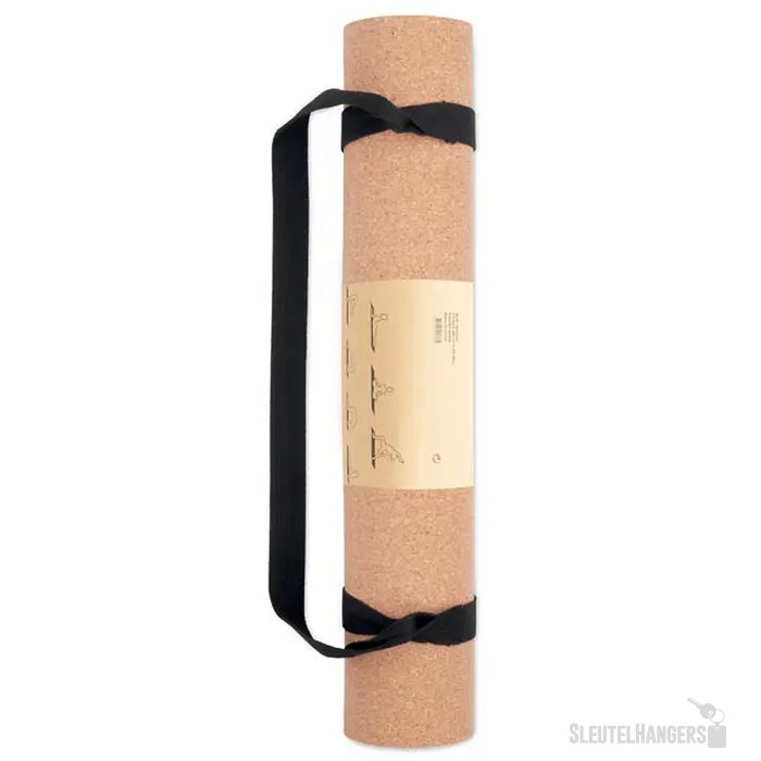 Yogamat van kurk Savasana beige