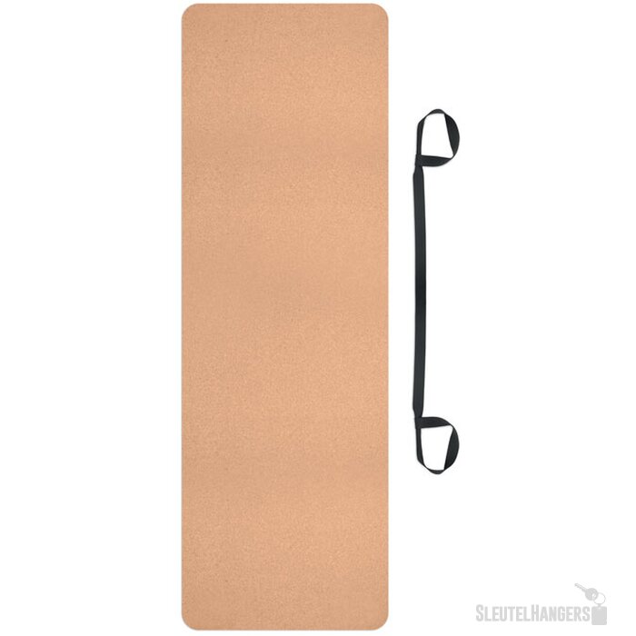 Yogamat van kurk Savasana Beige