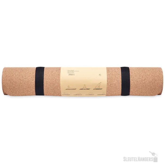 Yogamat van kurk Savasana Beige